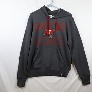 Tampa Bay Buccaneers Hoodie Mens Medium Gray NFL Football Pullover Sweatshirt 47